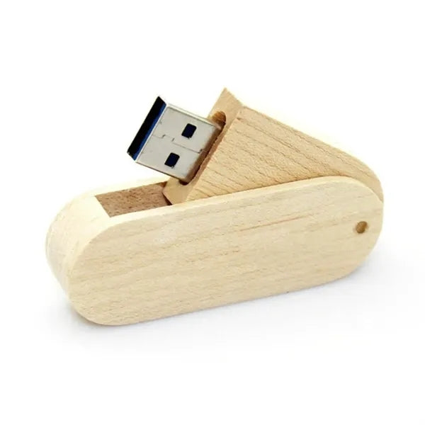 Eco-Friendly Bamboo Swivel USB 3.0
