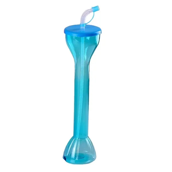 600ML Clear Yard Cup with Straw - OCEAN