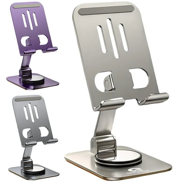 Metal Swivel Adjustable Height Phone Tablet Stand for Desk