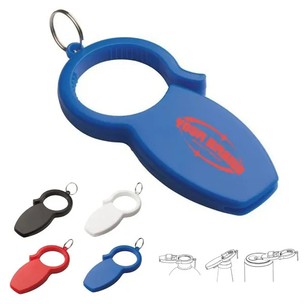 3-in-1 Bottle Opener Keychain Can Tab Lifter Pull Helper