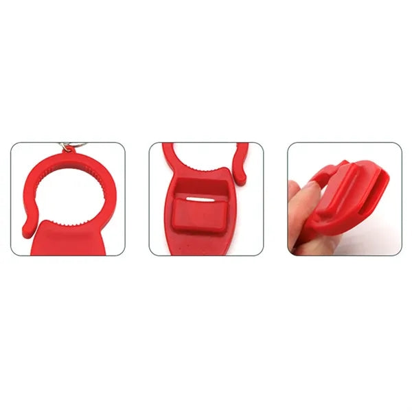 3-in-1 Bottle Opener Keychain Can Tab Lifter Pull Helper