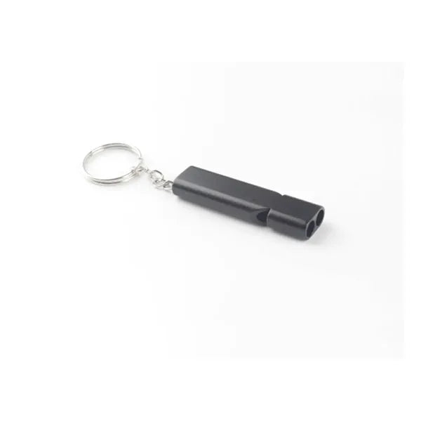 Dual-Tube High Frequency Emergency Survival Whistle Keychain