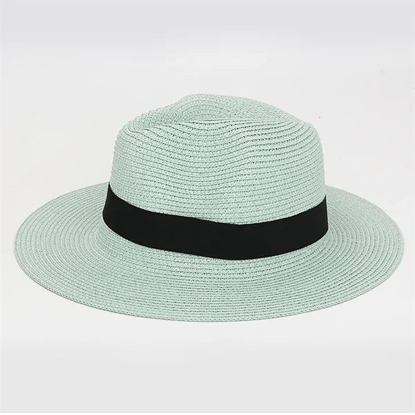 Handwoven Foldable Wide-Brim Panama Straw Hat