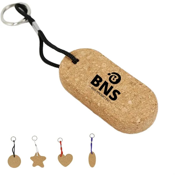 Floating Cork Keychain for Water Sports and Outdoor Use