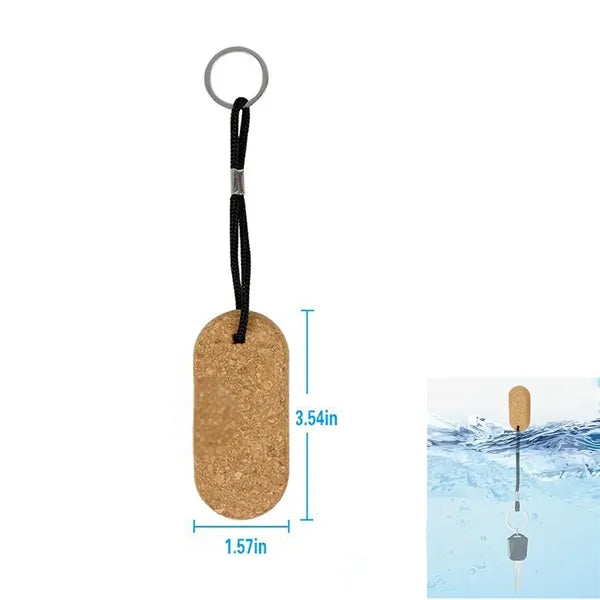 Floating Cork Keychain for Water Sports and Outdoor Use