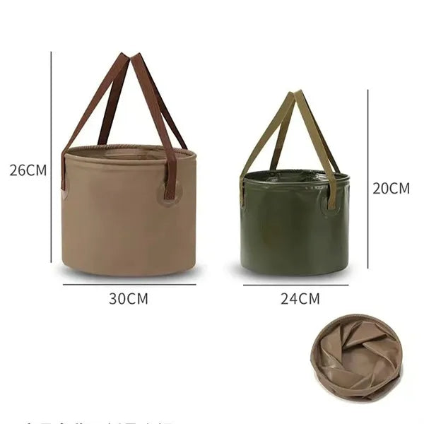 Portable Collapsible Water Bucket space-saving