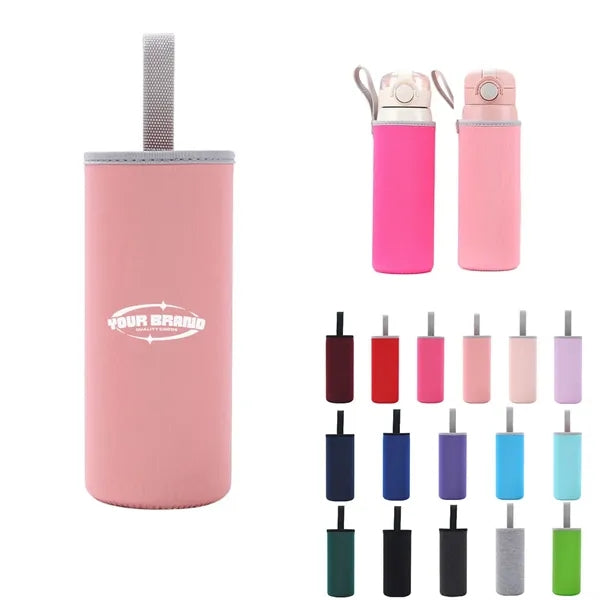 Portable Water Bottle Sleeve w/ Handle Shockproof Cup Cover