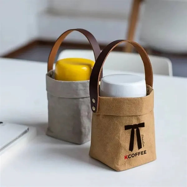 Washable kraft paper cup bag