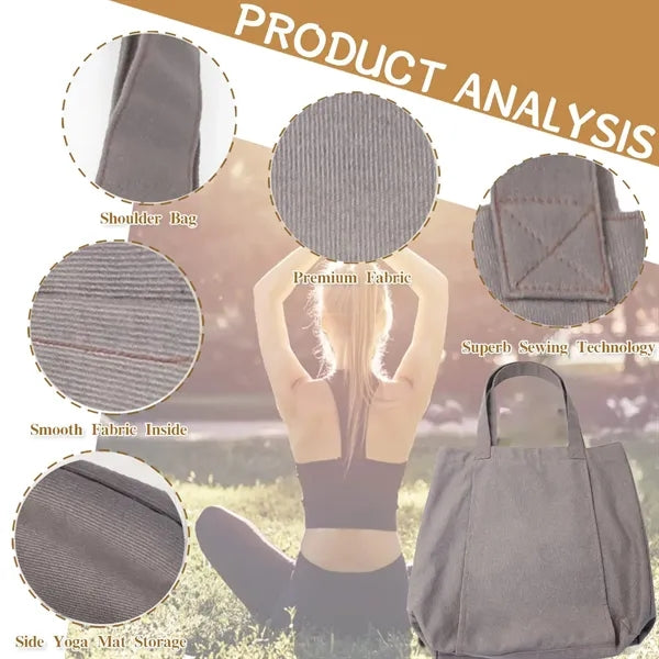 Canvas Tote Yoga Mat Bag