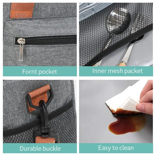 Large capacity double layer camping picnic insulation bag