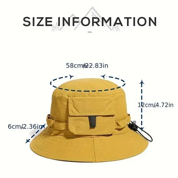 Quick-Drying for Men Women Foldable Waterproof Fishing Hat