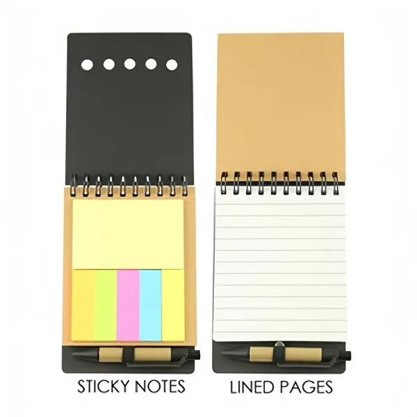 Recyclable Sticky Notebook with Pen
