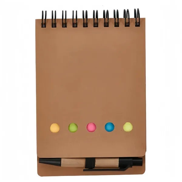 Recyclable Sticky Notebook with Pen
