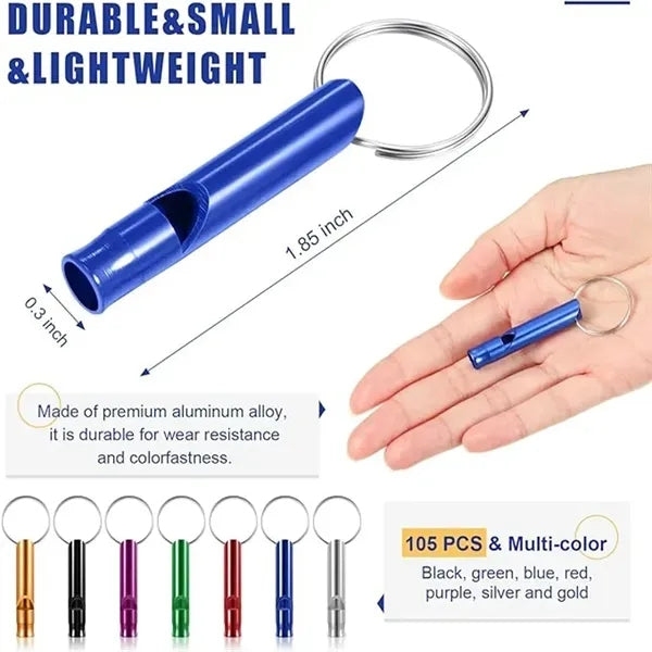 Multifunction Portable Emergency Whistle Keychain