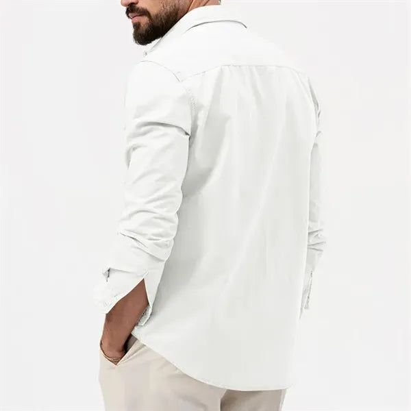 Camping Hiking Men's Long Sleeve Cargo Work Shirts