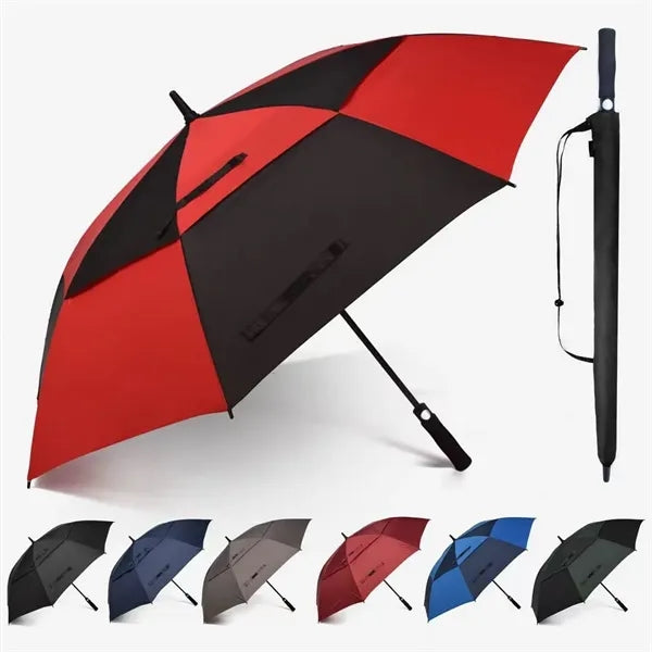 Automatic Open Golf Umbrella Extra Large Double Canopy
