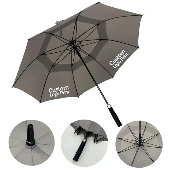 Automatic Open Golf Umbrella Extra Large Double Canopy