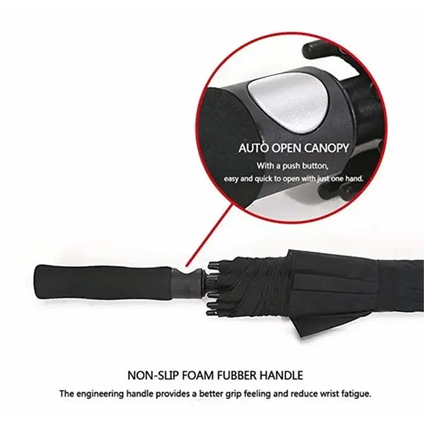 Automatic Open Golf Umbrella Extra Large Double Canopy