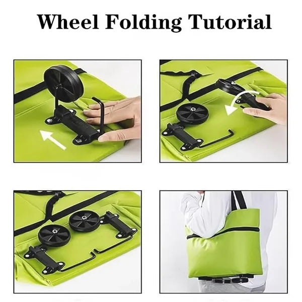 Folding Shopping Cart With Wheels
