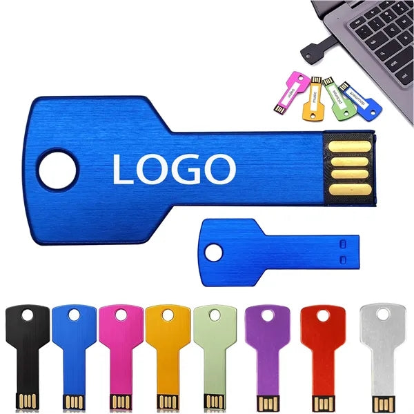 Metal Memory Sticks Key Shape 2Gb Usb Flash Drive