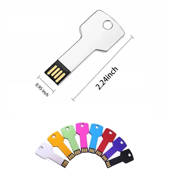 Metal Memory Sticks Key Shape 2Gb Usb Flash Drive