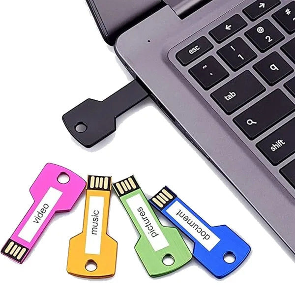 Metal Memory Sticks Key Shape 2Gb Usb Flash Drive