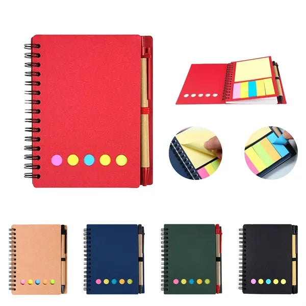 Lined Spiral Notepad With Pen