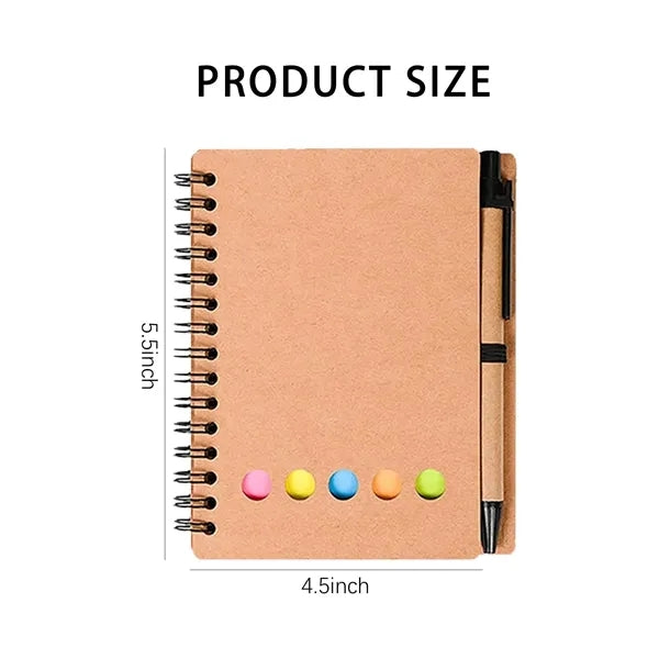 Lined Spiral Notepad With Pen