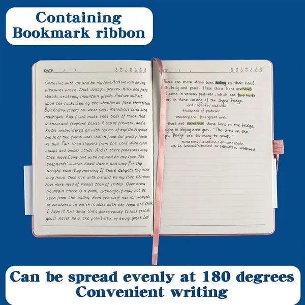 A5 Full-Color Pu Notebook With Elastic Band