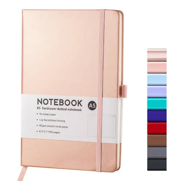 A5 Full-Color Pu Notebook With Elastic Band