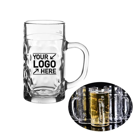 34Oz Large Clear Acrylic Beer Mug With Handle