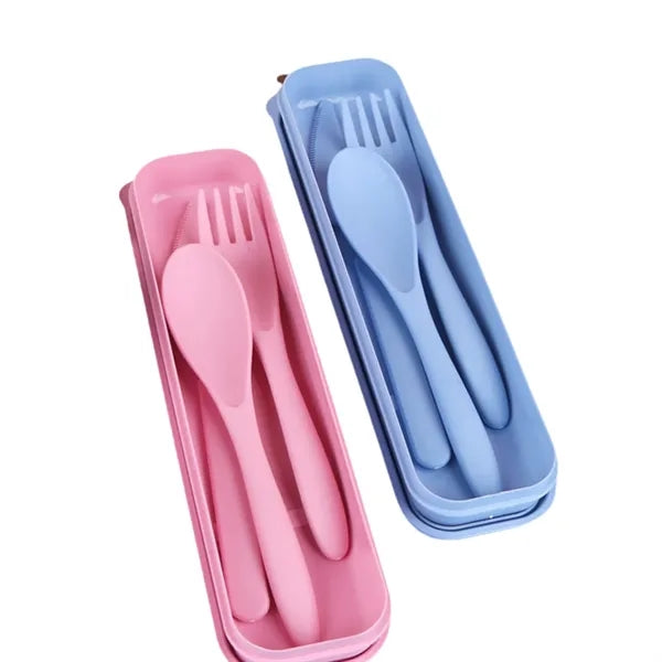 PP Natural Wheat Straw Cutlery Set