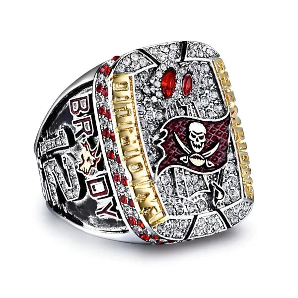 3D Custom Metal Champion Ring With Bling Gemstone