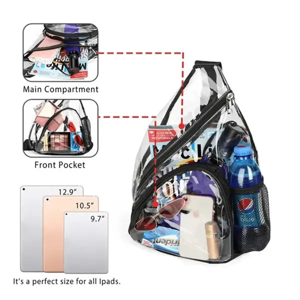 Fashion Waterproof Clear Chest Crossbody Sling Bag