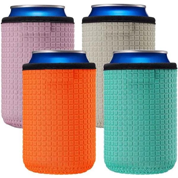 Neoprene Insulated Can Cooler Sleeve With Textured Grip