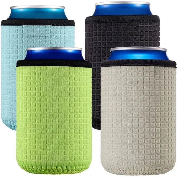 Neoprene Insulated Can Cooler Sleeve With Textured Grip