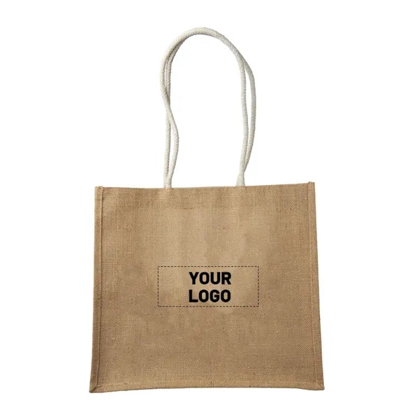 Jute Tote Bag with Rope Handle