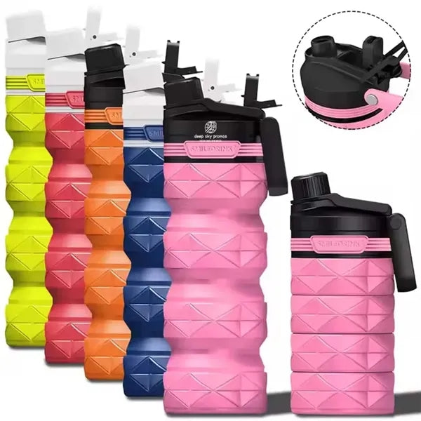 Telescopic Sports Silicone Collapsible Water Bottle
