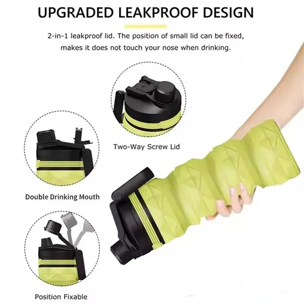 Telescopic Sports Silicone Collapsible Water Bottle