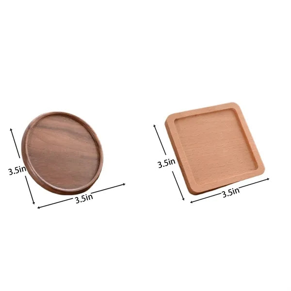 Heat Resistant Square Round Drink Wood Coasters
