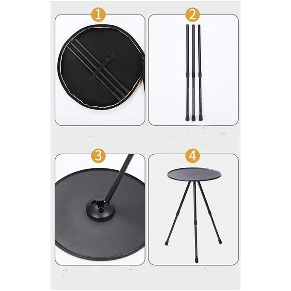 Round Telescopic Folding Table