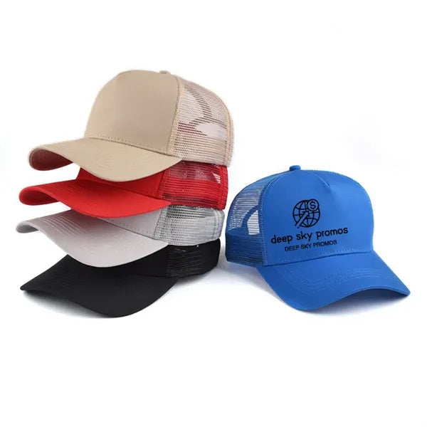 Five-piece Net Baseball Cap