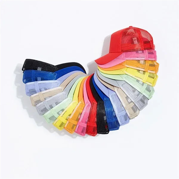 Five-piece Net Baseball Cap