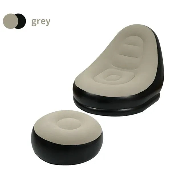 Portable Inflatable Sofa Chair with Footrest