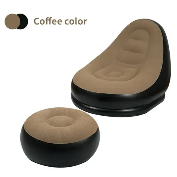 Portable Inflatable Sofa Chair with Footrest