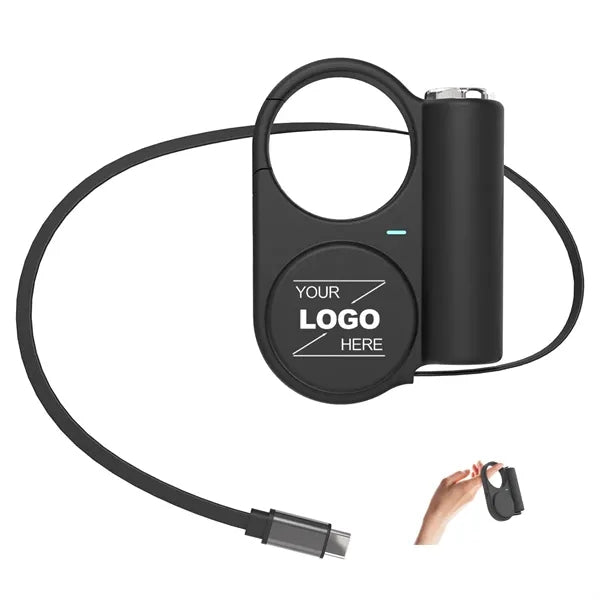 5000mAh Power Bank with Retractable Type C