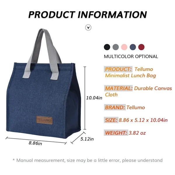 Insulated Lunch Bag for Women Men