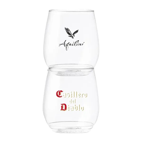 14oz. Stemless Plastic Wine Glass
