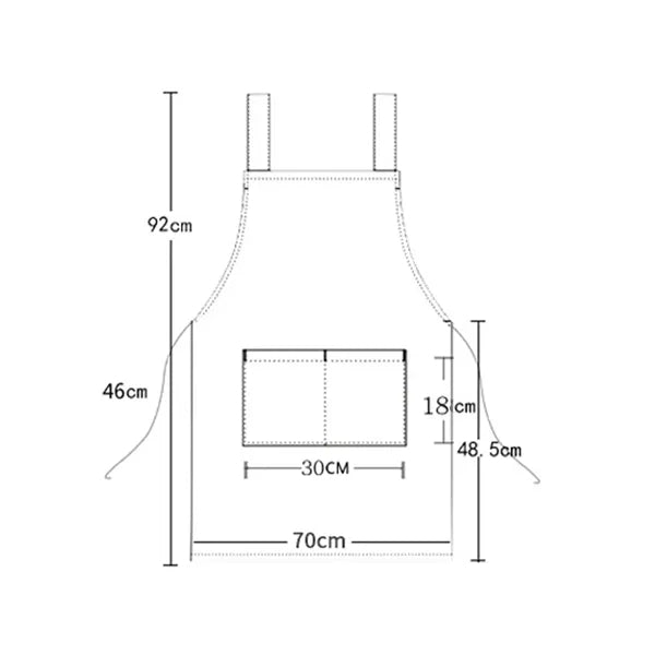 Solid Color Polyester Apron