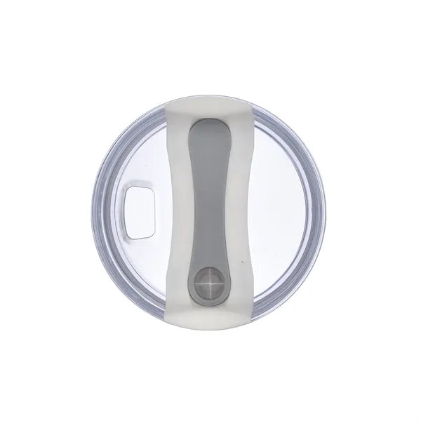 30oz. Dual Wall Stainless Steel & PP Tumbler with Clear Lid